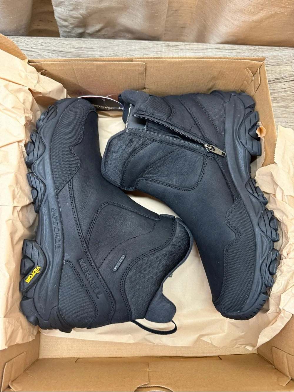 Merrell Coldpack 3 Thermo Tall Zip Waterproof, Black size 10.5